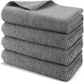 Professional Large Microfiber Car Drying Towels 4 Pack, Lint Free, Scratch Free, Highly Absorbent Drying Towel for Cars, SUVs, RVs, Trucks, and Boats,31" x 24 ",Grey