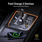 USB C Car Charger, PD 45W&QC 30W 2 Port Type-C Fast Charging Car Charger Lighter for MacBook Pro/Air, iPhone 17/16 /15Series, Galaxy S24 / S23, iPad Pro, AirPods and More