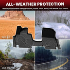 Floor Mats & Backrest Mats & Cargo Mat for Hyundai Ioniq 9 2026 (Only Fit 6 Seats, Not Fit 7 Seats), All Weather TPE Custom Fit Floor Liners with Full Set Car & Trunk Mats Accessories, Black