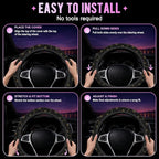 Celestial Sun Moon Star Steering Wheel Cover for Women Men Neoprene Breathable Wheel Cover Protector Anti-Slip Car Accessories Universal 15 Inch Fit for Cars Trucks Vehicles