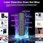 SALAN Hidden Camera Detector – Portable RF Detector & Camera Finder with Infrared Lens Scanner, GPS Tracker Detector for Vehicles, Bug Sweeper & Hidden Device Detector for Hotel Rooms, Travel