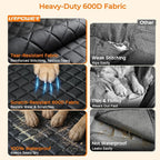 Dog Car Seat Cover for Pets 100% Waterproof Seat Cover Hammock 600D Heavy Duty Scratch Proof Nonslip Durable Soft Back Seat Covers for Cars Trucks and SUVs