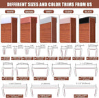 Rubber Edge Trim, Flexible Self Adhesive U Shaped Peel and Stick Edge Banding, 1-3/8"(35mm) U Channel Edge Protector for Door Sides, Edge Guards for Woods, Furniture, 20Ft, Brown Color