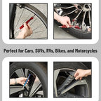 Pencil Tire Gauge - 3 Pack, 10-75 PSI, Car & Bike Tire Pressure Gauge