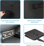 Foldable Car Trash Can, Waterproof Large Capacity Automotive Hanging Trash Bin, Leakproof Auto Garbage Bag Storage Container for All Vehicles, Interior Car Accessories (Large)
