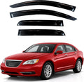 KPY Rain Guards Fit for 2011-2014 Chrysler 200, Out-Channel Window Visors Vent Wind Deflectors 4PC, Car Accessories for 07-10 Sebring
