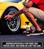 Adam's SiO2 Infused Tire Shine Plus 16oz - Achieve a Lustrous, Dark, Long Lasting Shine - Non-Greasy and No Sling Formulation Infused with SiO2 for Increased a Longer, Durable Shine (Refill Kit)
