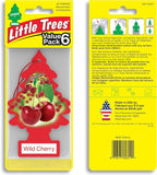 Car Air Freshener | Hanging Tree Provides Long Lasting Scent for Auto and Home | 24 Air Fresheners |Wild Cherry