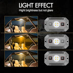UTV Dome Light 12V Wired, Interior Dome Light with Switch Waterproof Universal LED Roll Bar Mount Roll Cage Lights Cab Map Lights for UTV Polaris RZR Ranger SXS - White/Amber