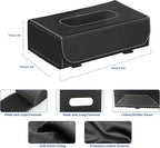 Car Tissue Holder Leather PU Tissues Box Cover for Sun Visor and Car Backseat Extra Large Rectangle Napkin Holder Fits for Various Tissue Sizes Soft Tissues Storage & Organization