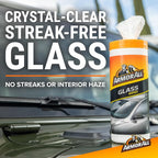 Protectant, Glass and Cleaning Wipes, Wipes for Car Interior and Car Exterior, 30 Count Each (Pack of 6)