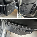 Z8 Metal Rear Door Storage Pockets Compatible with 2018-2024 Jeep Wrangler JL 4XE JLU Rubicon Sport Sahara Gladiator JT Door Side Insert Organizer Storage Box Accessories