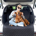 SUV Cargo Liner for Dog Car Seat Cover for Pet Dogs Waterproof Cargo Cover Dog Seat Mat for SUVs Sedans Vans with Bumper Flap Protector, Non-Slip, Black 70"x40"