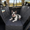 Dog Car Seat Cover for Back Seat, 60" Waterproof Dog Car Hammock with Mesh Window and Side Flaps, 600D Oxford Fabric Pet Seat Protector for Cars, SUVs & Mid-Size Trucks, Black