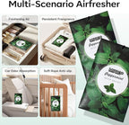 12 Pack Peppermint Scented Sachets for Drawer, Closet Odor Eliminator Air Freshener Bags, Cool Mint Fragrance for Car & Home Aroma
