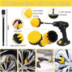 27Pcs Car Detailing Kit, Car Detailing Brush Set, Auto Detailing Drill Brush Set, Car Detailing Brushes, Car Wash Kit, Car Accessories, Car Cleaning Tools Kit for Interior, Exterior, Wheels