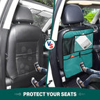 Teal Auto Seat Back Kick Protectors, 2 Pack Back Car Seat Organizer