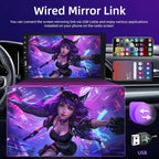 9inch Single Din Touchscreen Car Stereo Compatible with Apple Carplay and Android Auto, Bluetooth Car Radio with Backup Camera