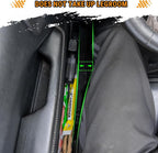 Metal Front & Rear Door Storage Box Pockets Door Side Insert Organizer with Cup Holder Compatible with 2018-2024 2025 Jeep Wrangler JL JLU & 2020-2024 2025 Gladiator JT Interior Accessories, 4pcs