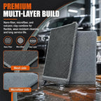 Clay Mitt for Car Detailing, No Scratch Reusable Magic Clay Bar Glove, Microfiber Auto Cleaning Supplies for Removing Debris from Paint, Glass, Wheels, Windshield(Gray)