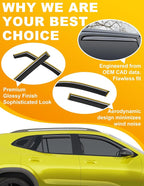 in-Channel Window Rain Guard for Chevy Trax 2024 2025 2026 Rain Guards Side Window Visors Low Profile Vent Visor Extra Durable Window Deflectors Vent Shades