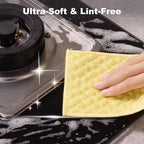 Bubble Mesh Microfiber Cleaning Cloth, Reusable Non-Scratch Cleaning Rags, Dual-Sided Dish Cloths, Multipurpose Dish Rags for Dishwashing, Kitchen, Stainless Steel-6 Packs, Yellow