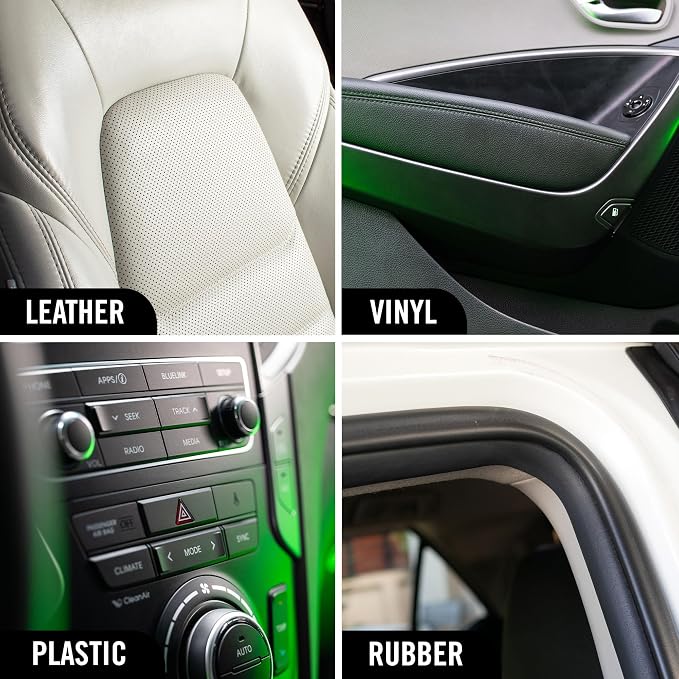 Hybrid Solutions Inside Job, All Purpose Ceramic Interior Car Cleaner and Protectant, Cleans, Deodorizes and Protects Leather Car Seats, Vinyl, Rubber, and Plastic, 16 fl oz (Pack of 2)
