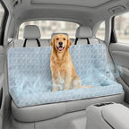 Premium Cooling Dog Car Seat Mat for Medium-to-Large Dogs, Breathable Dog Car Mat for Back Seat Travel, Cool-to-Touch Washable Pet Travel Lounge with Supportive Bolster