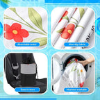 Car Seat Towel Covers with Storage Bag, 63 x 32 Inch Universal Non Slip Waterproof Sweat Protector for Car Truck, Gym Swimming Running, Machine Washable(2 Pack,Christian Floral)