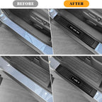 4PCS Car Door Edge Guards Door Sill Protector for Honda Passport 2019-2025 2026 Accessories ABS Plastic Material Matte Black Car Door Threshold Protection