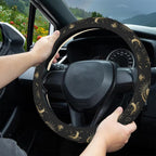 Magical Clouds with Moon Steering Wheel Cover, Sun and Stars Elastic Non-Slip Steering Wheel Protector,Auto Interior Decor for Women Girls,Universal 15" Fit for Sedans,Trucks