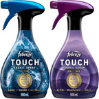 Touch Fabric Spray, Air Freshener, Odor-Fighting Fabric Refresher, Couch and Linen Spray, Sneaker Balls Alternative, Ocean and Mountain Scent, Multicolor, 16.9oz, 2ct