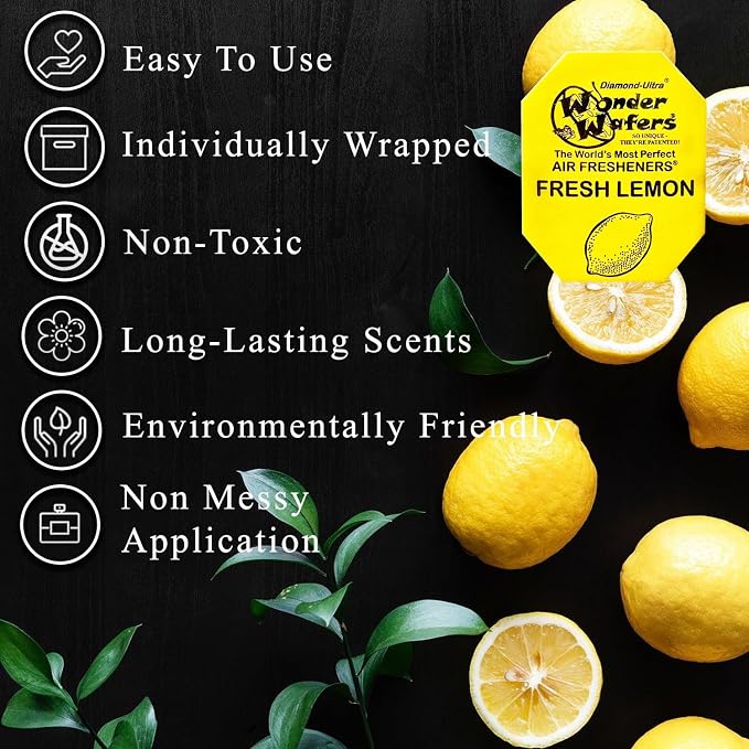 Wonder Wafers Air Freshener Wafers Variety Pack of 24 - Individually Wrapped Car Air Fresheners - 24 Scents Car Fresheners (24 Pack 24 Scents)