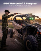 17-Inch UTV Sound Bar, 4-Speaker Bluetooth Golf Cart Speakers [RGB & Strobe Light] IP66 Waterproof ATV Speaker System, SXS SoundBar Compatible with Polaris RZR, CFmoto, Can-Am
