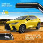 Extra Durable Window Deflectors in-Channel Window Visors Rain Guards Fit for NX 2022-2026, Sun Visors, Wind Vent for Shades, Exterior Car Accessories - 4 pcs. AG0861