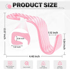 Universal 4 Pack Car Seat Headrest Purse Hook, Carbon Fiber Back Seat Hook Storage Organizer Hanger for Purse Handbag Coat, Car Interior Accessories(Pink)