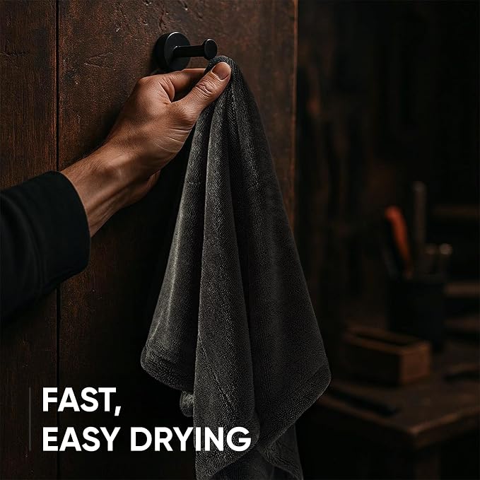 Papa Dragon Car Drying Towel – Extra Large 25"x34" - 1300 GSM Microfiber Towel, Twisted-Loop, Streak-Free, Scratch-Free, Ceramic Coating Safe, for Cars Trucks SUV – 1 Pack