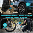 160PSI Cordless Tire Inflator Compatible with Makita 18V Battery, DC 12V Portable Air Compressor with Digital Pressure Gauge, 2X Faster Air Pump for Car, SUVs, Motor, Bike, Ball (Tool Only)