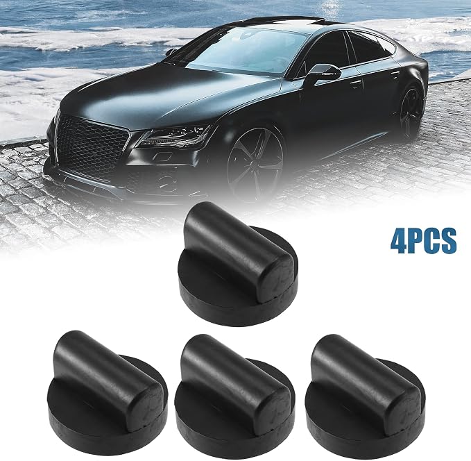4 Pcs Rubber Jack Puck Jacking Lift Pad Jack Lift Point Pad Adapter for Audi TT RS R8 A6 Support Point Adapter Jacking Trolly Car Removal Repair Tool