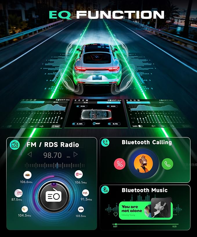 4G+64G Android Car Stereo Carplay for Toyota Camry 2000 2001 2002 2003 2004 2005 2006, 9 Inch Touch Screen Car Radio with GPS WiFi Bluetooth FM Mirror Link Android Auto Backup Camera