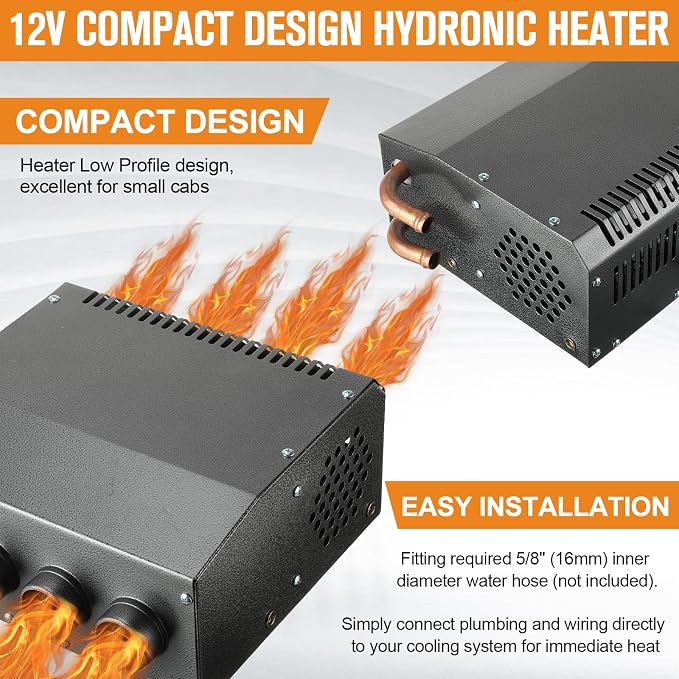 12 Volt Car Heater Defroster 4 Ports Portable Windshield Defogger Defroster Fast Heating Heater Kit for Truck Car Automobile Windscreen Winter