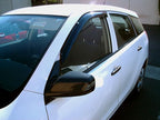 Car Window Rain Guard | Outside Mount Visors Auto Side Window Deflectors | Windows Visor Rain Shields Compatible with 2014-2016 Nissan Rogue | 4 Pcs Set, LGWV2-836, Light Tinted