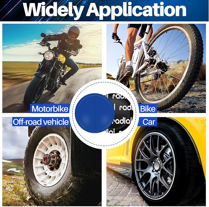 120 Pcs Heavy Duty Tire Patches Radial Patch Round Fast Repair Cold Tyre Puncture Repair Kit for Car Truck Motorcycle Automobile Bike Inner Tire (45 mm)