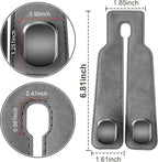SUKIPIN Car Hooks, Car Seat Headrest Hooks for Purses and Bags 2-Pack Gray | Car Accessories for Women, Solid Durable Construction, Quick Tool-free Mounting, Universal Fit for Most Vehicle Headrests