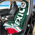 Car Seat Cover Towel, Universal Fit Front Seat 57 x 30 Inch Non Slip Soft Waterproof Absorbent instantly Sweat Protector, for Gym Workout, Swimming, Beach, Soccer, Pet travel (Mexico Soccer Style)