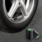 Tire Valve Stem Caps, Anodized Aluminum Tire Valve Cap Set | Corrosion Resistant, Universal Stem Covers for Cars Trucks Motorcycles SUVs and Bikes (Black-N2)