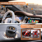 Magnetic Car Phone Mount for MagSafe, 360° Suction Cup Holder | 98lb Vacuum Suction, N55 Magnets, Twist-Lock Nano Gel Cup, Dual-Axis Arm, Foldable Pocket Size, Adjustable, iPhone 12–17