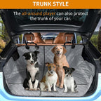 IVY&LANE Dog Car Seat Cover for Back Seat,Conversible 2-in-1 Waterproof Front Seat Cover,Heavy-Duty & Scratchproof Car Seat Protector Cover for SUVs,Trucks and Sedans(Large,Grey)