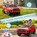 24V Licensed Colorado Electric Car for Kids, Ride on Toys for Toddlers with Remote Control, 2 Seater Electric Car Ride On Vehicle w/Bluetooth, Soft Start, LED Lights - Red