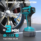 Tire Inflator Air Compressor Compatible with Makita 18V Battery, 160PSI Cordless Portable Electric Air Pump with Digital Pressure Gauge for Car Motorcycles Bike Sport Ball Auto (Tool Only)